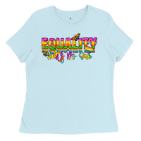 Baby Blue Equality hurts no one Ladies Tee - NancyCooperArtShop