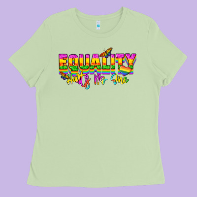 Equality Hurts No One Ladies Tee Designed By Nancycooperartshop