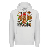 Dove Grey Just a Little Moody Premium Hoodie - CowhideDigitalArt
