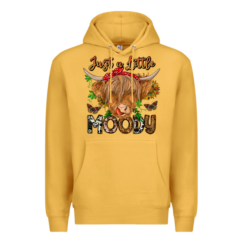 Just A Little Moody Premium Hoodie by CowhideDigitalArt | Teevron