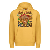 Mustard Just a Little Moody Premium Hoodie - CowhideDigitalArt
