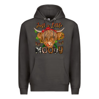Smoke Just a Little Moody Premium Hoodie - CowhideDigitalArt