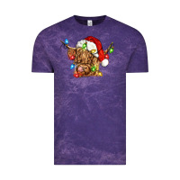Cloud Purple christmas heifer cow Vintage Tee - CowGirlArtShop
