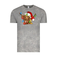 Cloud Rock christmas heifer cow Vintage Tee - CowGirlArtShop