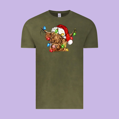 Christmas Heifer Cow Vintage Tee Designed By Cowgirlartshop