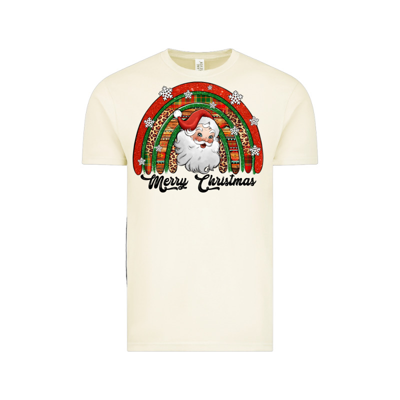 Merry Christmas Santa Rainbow Vintage Tee by Jasminsmagicworld | Teevron