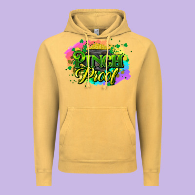 Pinch Proof St. Patrick's  Day Vintage Hoodie Designed By Howdyjamesfarm