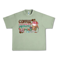 Oil Green Coffee nurse repeat Urban Heavy Tee - CowGirlArtShop