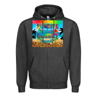 Charcoal Heather sunrise sunburn sunset repeat Zipper Hoodie - Artiststas