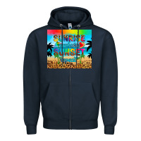 Navy sunrise sunburn sunset repeat Zipper Hoodie - Artiststas