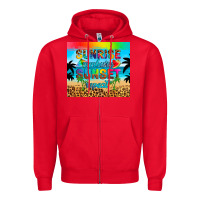 Red sunrise sunburn sunset repeat Zipper Hoodie - Artiststas