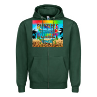 Sports Green sunrise sunburn sunset repeat Zipper Hoodie - Artiststas