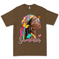 Cacao summer afro Premium Tee - NancyCooperArtShop