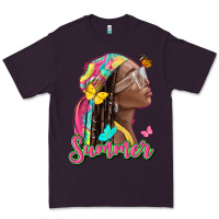 Plum summer afro Premium Tee - NancyCooperArtShop