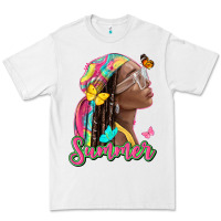 White summer afro Premium Tee - NancyCooperArtShop