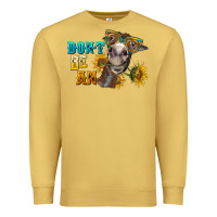 Antique Gold don't be an ass donkey Premium Sweatshirt - BarkalooDesign