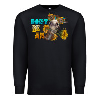 Black don't be an ass donkey Premium Sweatshirt - BarkalooDesign