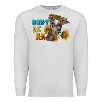 Dove Grey don't be an ass donkey Premium Sweatshirt - BarkalooDesign