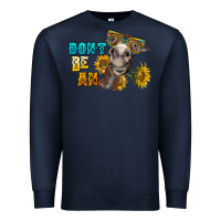 Navy don't be an ass donkey Premium Sweatshirt - BarkalooDesign