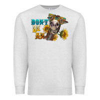 Oatmeal Heather don't be an ass donkey Premium Sweatshirt - BarkalooDesign