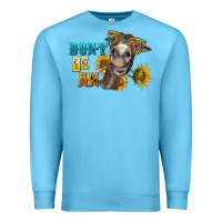 Ocean Blue don't be an ass donkey Premium Sweatshirt - BarkalooDesign