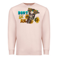 Pale Pink don't be an ass donkey Premium Sweatshirt - BarkalooDesign