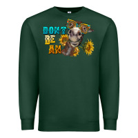 Sports Green don't be an ass donkey Premium Sweatshirt - BarkalooDesign