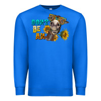 True Royal don't be an ass donkey Premium Sweatshirt - BarkalooDesign
