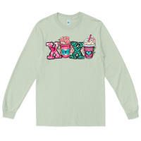 Matcha xoxo coffee cups Long Sleeve Tee - OliviaCreatesArt