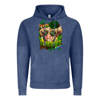 Vintage Denim St. Patrick's Day Cow Vintage Hoodie - HowdyJamesFarm