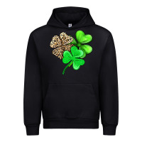 Black three clover Urban Hoodie - AdoDesignShop