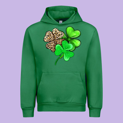 Three Clover Urban Hoodie Designed By Adodesignshop