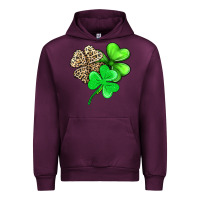 Mauve Wine three clover Urban Hoodie - AdoDesignShop