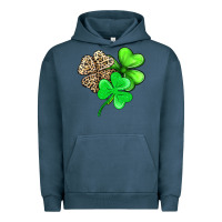 Pigment Midnight Navy three clover Urban Hoodie - AdoDesignShop