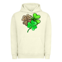 Pigment Pistachio three clover Urban Hoodie - AdoDesignShop