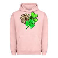 Pigment Salmon three clover Urban Hoodie - AdoDesignShop