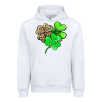 White three clover Urban Hoodie - AdoDesignShop
