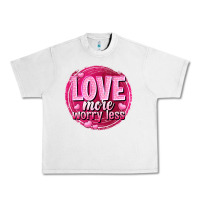 Lunar Rock Love more worry less Valentine's Day Urban Heavy Tee - HowdyJamesFarm