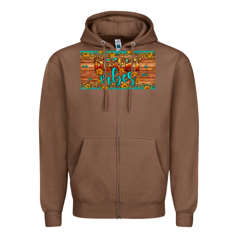 Desert Vibes License Plate Zipper Hoodie by Artiststas | Teevron