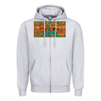 Heather Grey desert vibes license plate Zipper Hoodie - Artiststas