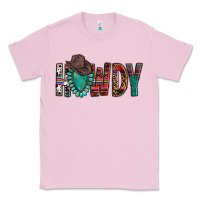 Bubblegum Pink Western Howdy Gemstone Cowboy Hat Classic Tee - HowdyJamesFarm