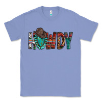 Colony Blue Western Howdy Gemstone Cowboy Hat Classic Tee - HowdyJamesFarm