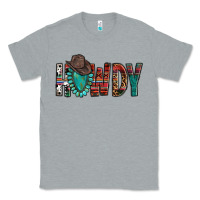 Heather Grey Western Howdy Gemstone Cowboy Hat Classic Tee - HowdyJamesFarm