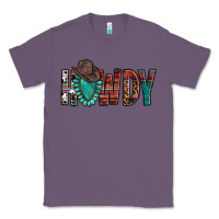 Lavender Western Howdy Gemstone Cowboy Hat Classic Tee - HowdyJamesFarm