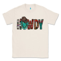 Natural Western Howdy Gemstone Cowboy Hat Classic Tee - HowdyJamesFarm