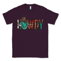 Plum Western Howdy Gemstone Cowboy Hat Classic Tee - HowdyJamesFarm