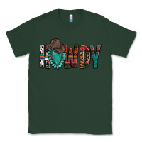 Sports Green Western Howdy Gemstone Cowboy Hat Classic Tee - HowdyJamesFarm