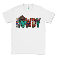 White Western Howdy Gemstone Cowboy Hat Classic Tee - HowdyJamesFarm