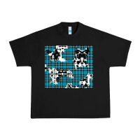 Black winter plaid and cowhide pattern Urban Heavy Tee - RanaPortraitStore