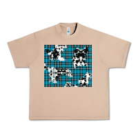 Burro winter plaid and cowhide pattern Urban Heavy Tee - RanaPortraitStore